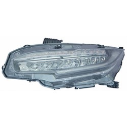 HONDA CIVIC HATCHBACK (EXC TYPE R) HEAD LAMP ASSEMBLY LEFT (Driver Side) (LED)**CAPA** OEM#33150TBAA11 2017-2019 PL#HO2502176C