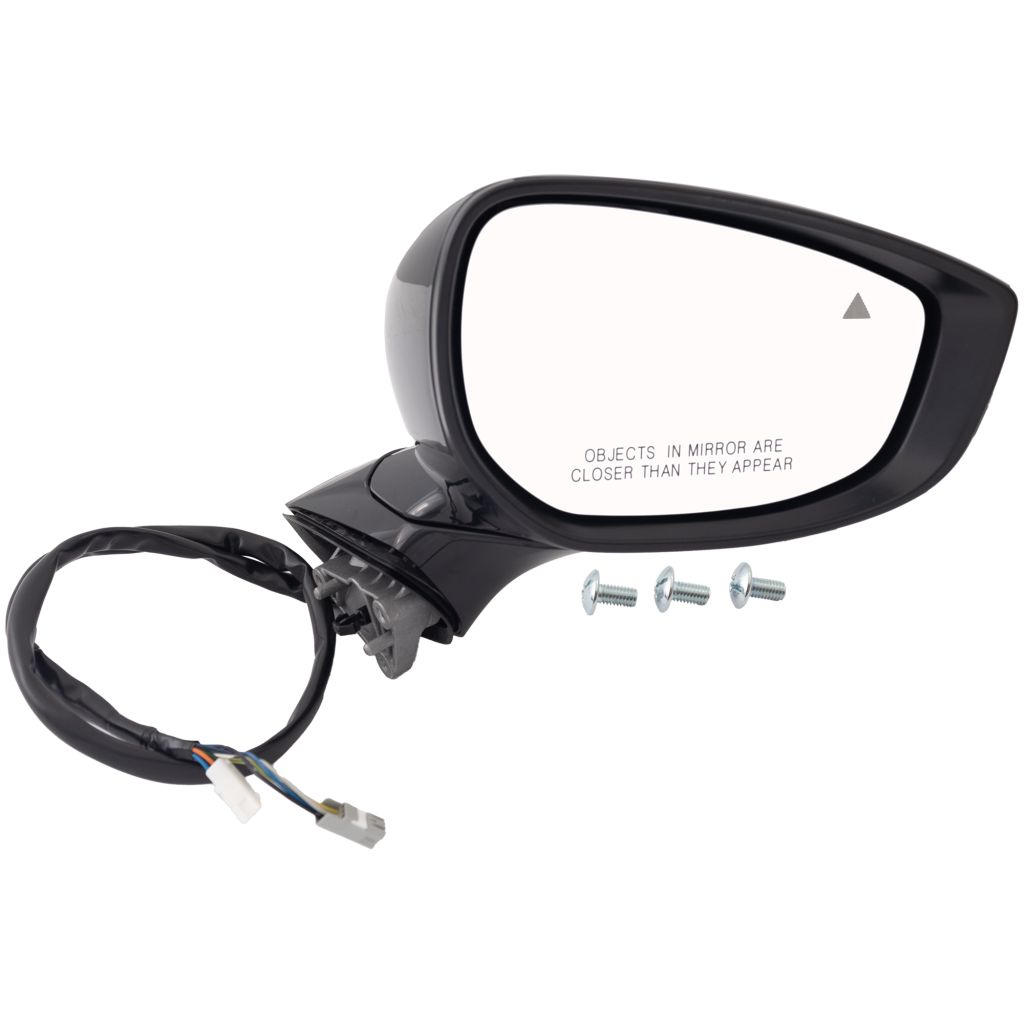 MAZDA MAZDA3 4DOORS/HATCHBACK DOOR MIRROR RIGHT (Passenger Side) PWR/N-HTD/SIGNAL/MEMORY/BSM(PTM CVR) OEM#BEEW69121E-PFM 2019-2024 PL#MA1321240