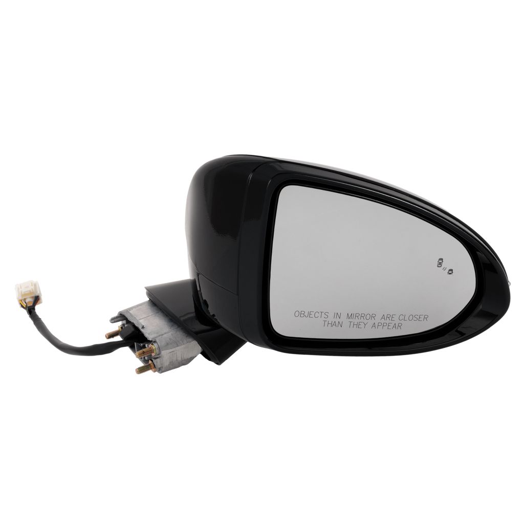 HYUNDAI SONATA DOOR MIRROR RIGHT (Passenger Side) PWR/HTD/SIGNAL (BLIND DETECT)(SEL PLUS/N LINE)(MATE BLACK) OEM#87620L0040 2020-2023 PL#HY1321273
