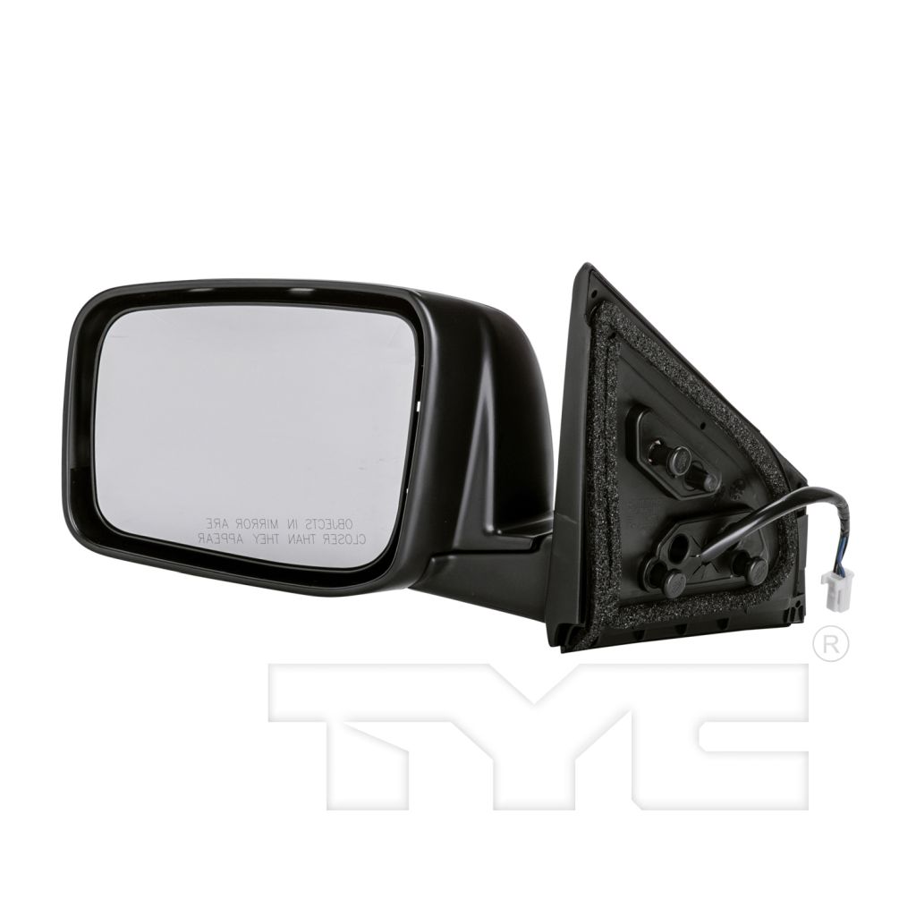 NISSAN(DATSUN) ROGUE DOOR MIRROR LEFT (Driver Side) PWR/HTD(W/O SIDE VIEW CAMERA) W/TEXT COVER OEM#96302JM200-PFM 2008-2013 PL#NI1320199