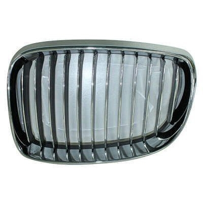 BMW BMW 1 SERIES COUPE/CONVERTIBLE GRILLE LEFT (Driver Side) CHROME FRAME/INNER CHR/BLK OEM#51137179655 2008-2013 PL#BM1200228