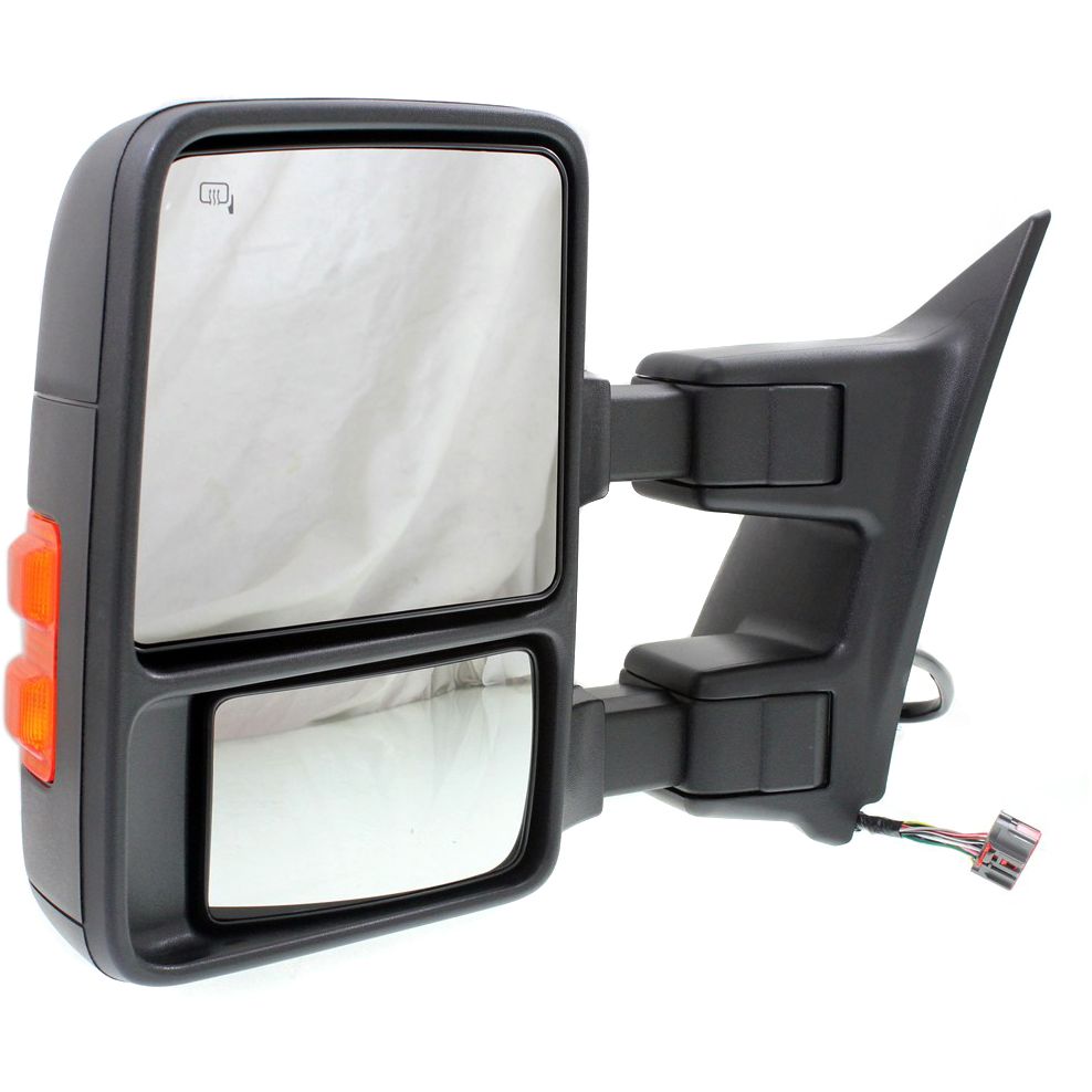 FORD TRUCKS & VANS FORD/PU (F250/350/450/550) Super Duty DOOR MIRROR LEFT (Driver Side) PWR/HTD/SIGNAL/MEMORY (MANUAL TELESCOPING)(BLACK)(TOW TYPE) OEM#7C3Z17683EC 2008-2010 PL#FO1320356