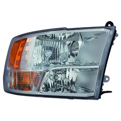 DODGE TRUCKS & VANS DODGE/PU (R1500)( CLASSIC) HEAD LAMP RIGHT (Passenger Side) CHROME (WO/PROJECTOR)**CAPA** OEM#68096438AJ 2013-2022 PL#CH2503242C