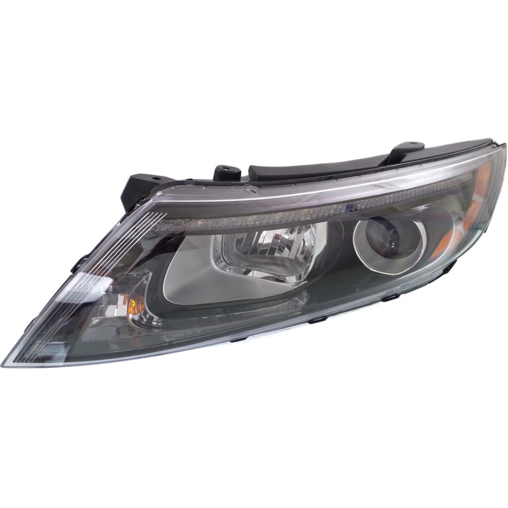 KIA OPTIMA HEAD LAMP ASSY LEFT (Driver Side) ( HALOGEN)(W/ LED) OEM#921014C551 2014-2015 PL#KI2502176