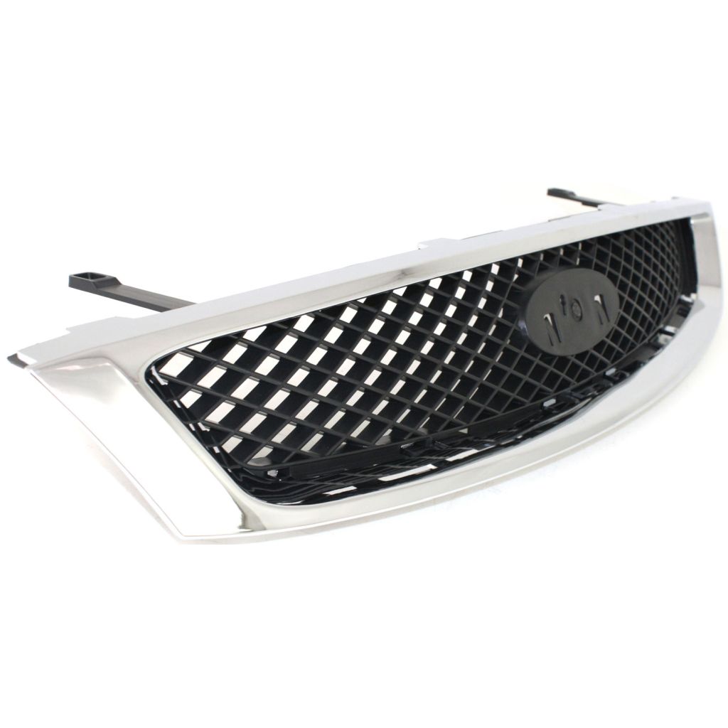 FORD FOCUS GRILLE CHROME/BLACK (EXC 06-07 W/STREET PKG) OEM#5S4Z8200AAA 2005-2007 PL#FO1200430