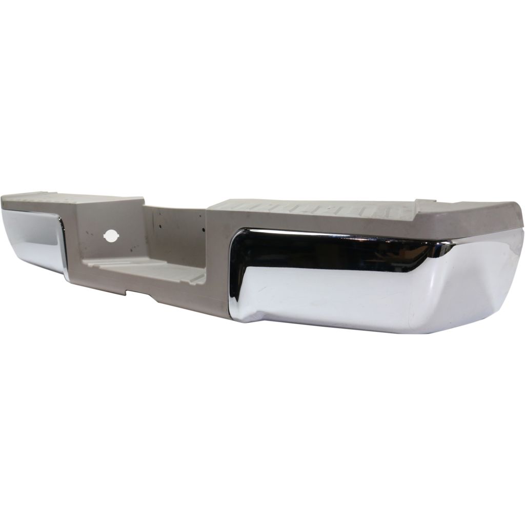 FORD TRUCKS & VANS FORD/PU (F250/350/450) Super Duty REAR STEP BUMPER ASSEMBLY CHROME W/BLK PAD (WO/SENSOR) OEM#9C3Z17906B-PFM 2013-2016 PL#FO1103181