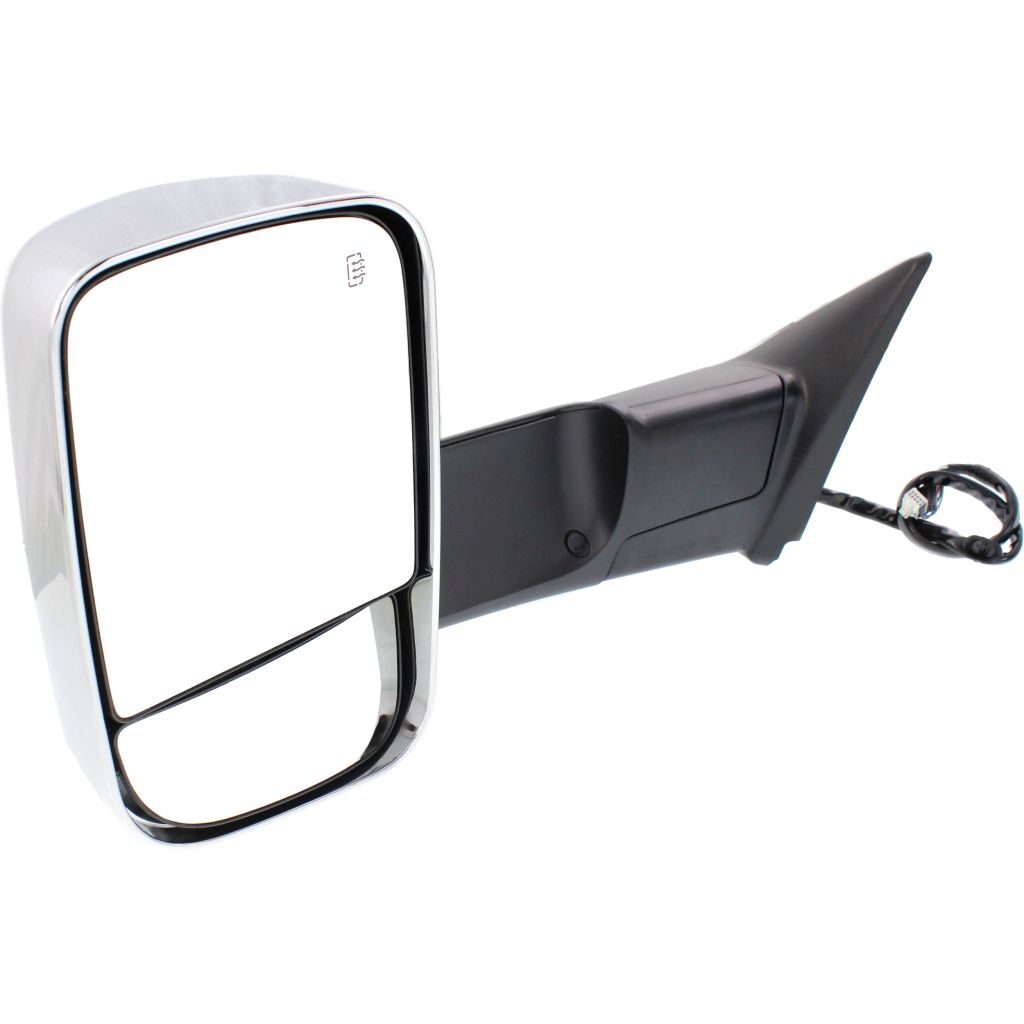 DODGE TRUCKS & VANS DODGE/PU (R2500/3500) DOOR MIRROR LEFT (Driver Side) PWR/HTD/SIGNAL/PUDDLE/MEMORY/PWR-FOLD(CHROME)(TOW TYPE) OEM#68416903AC 2015-2018 PL#CH1320398