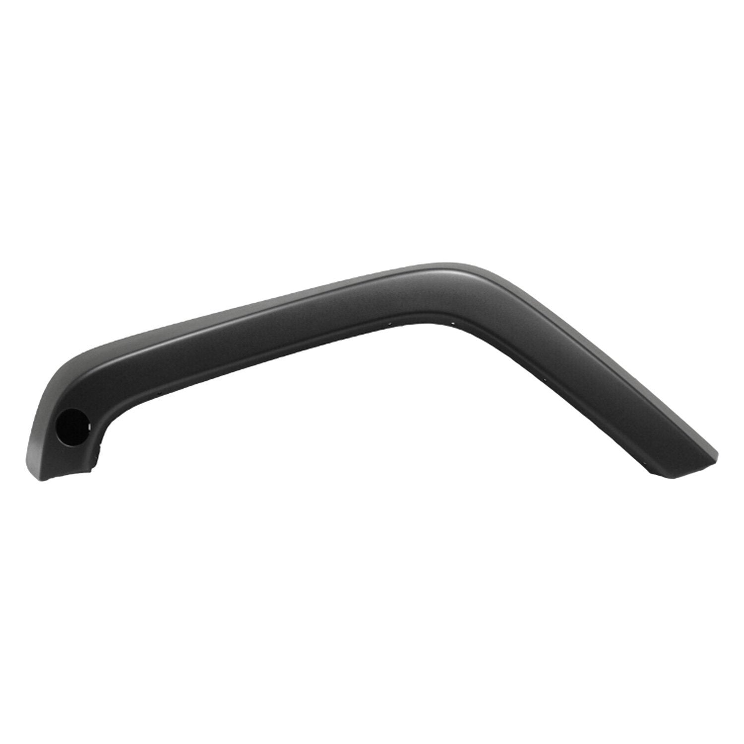JEEP WRANGLER (JK) FRONT FENDER FLARE LEFT (Driver Side) TEXT BLACK OEM#5KF08RXFAH 2007-2018 PL#CH1268119