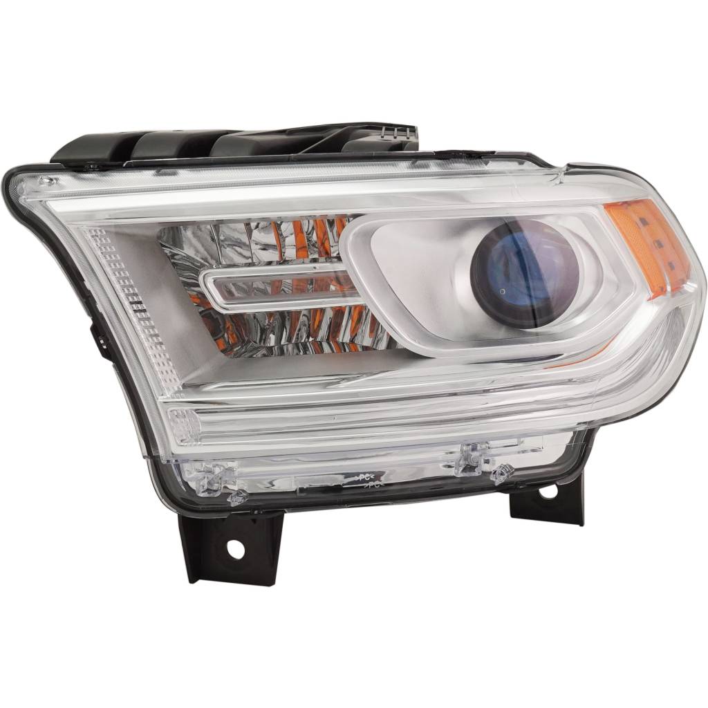DODGE TRUCKS & VANS DURANGO HEAD LAMP ASSY LEFT (Driver Side) (HALOGEN)(WO/LED DRL)(CHROME BEZEL) OEM#68299137AF 2016-2020 PL#CH2502303