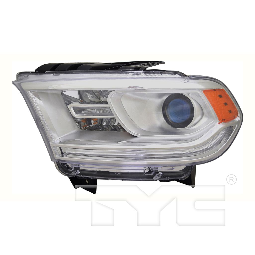 DODGE TRUCKS & VANS DURANGO HEAD LAMP ASSY LEFT (Driver Side) (HALOGEN)(WO/LED DRL)(CHROME BEZEL) OEM#68299137AF 2016-2020 PL#CH2502303