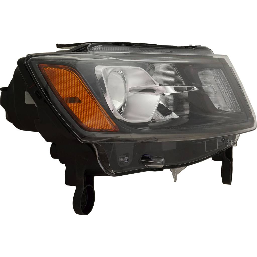 JEEP GRAND CHEROKEE HEAD LAMP ASSEMBLY RIGHT (Passenger Side) (HALOGEN)(BLK)**CAPA** OEM#68236108AE 2014-2016 PL#CH2503308C