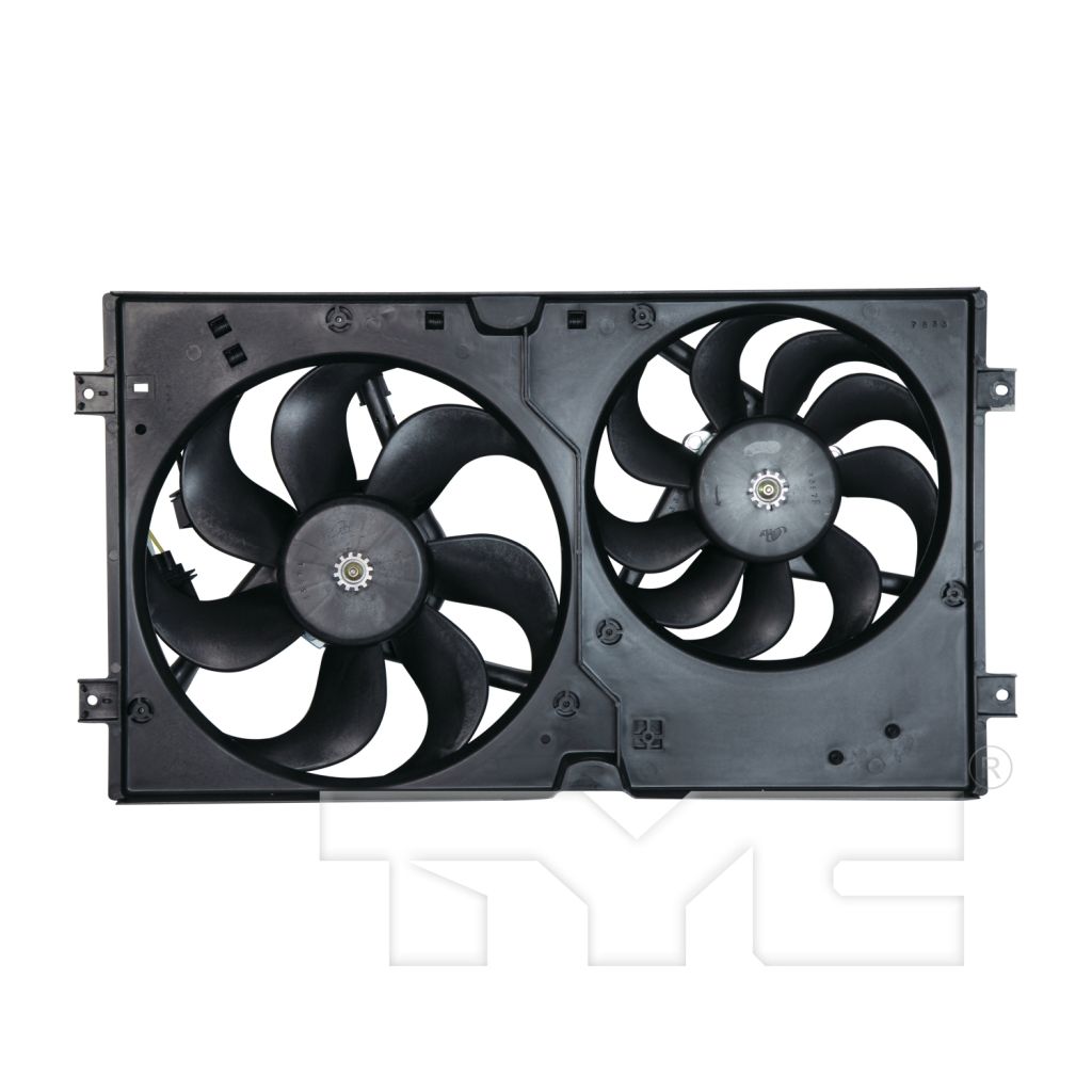 VOLKSWAGEN BEETLE RADIATOR & A/C FAN ASSEMBLY 1.8/1.9/2.0L (DUAL FAN)(EXC TURBO) OEM#1C0121207C-PFM 1998-2006 PL#VW3115101
