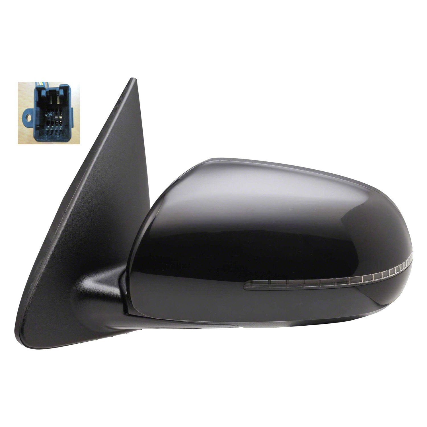 KIA FORTE5 HATCHBACK DOOR MIRROR LEFT (Driver Side) PWR/ HTD/M-FOLD (W/SIGNAL LAMP) OEM#876101M005 2011-2013 PL#KI1320156