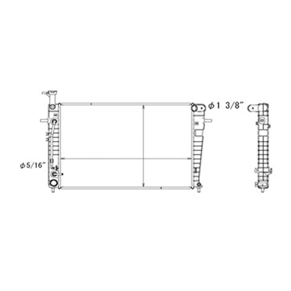HYUNDAI TUCSON RADIATOR (2.0/L4) W/TOC OEM#253102E401 2007-2009 PL#KI3010142