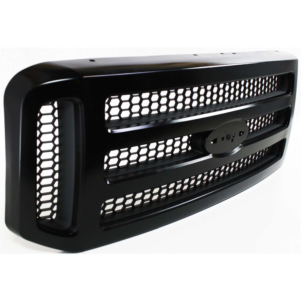 FORD TRUCKS & VANS FORD/PU (F250/350/450/550) Super Duty GRILLE BLACK (XLT/OUTLAW/LARIAT)(WO/CHROME PKG)(BAR DESIGN) OEM#6C3Z8200CY 2005-2007 PL#FO1200457
