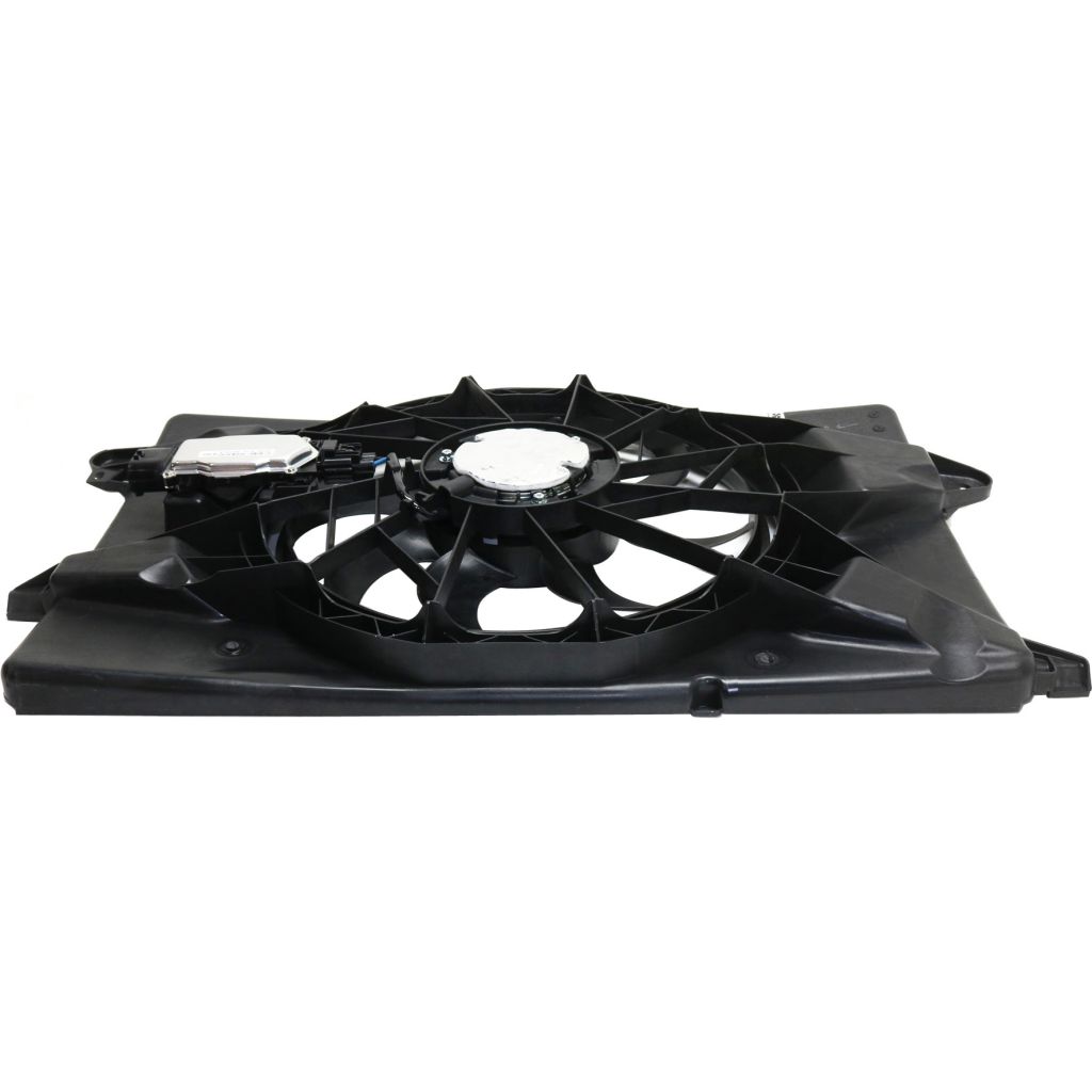 JEEP CHEROKEE RADIATOR & A/C FAN ASSEMBLY (SINGLE FAN) 2.4L W/CONTROL MODULE (2 wire motor) OEM#68197298AB_ 2014-2021 PL#CH3115179