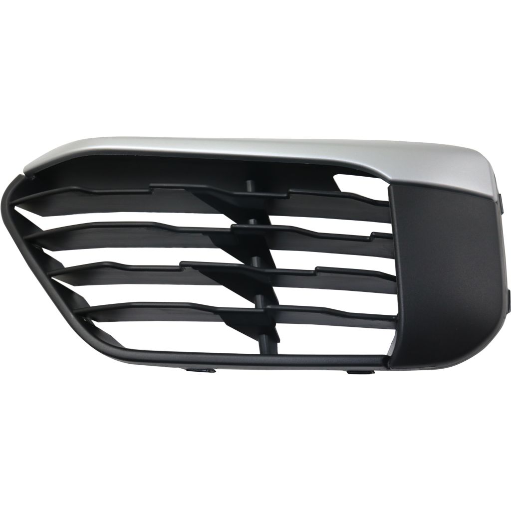 BMW BMW X1 FRONT BUMPER GRILLE LEFT (Driver Side) BUMPERLK W/SILVER MLDG (WO/SENSOR)(WO/M PKG) OEM#51117453989 2016-2019 PL#BM1038200