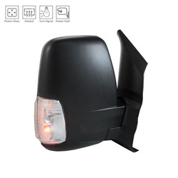 FORD TRUCKS & VANS TRANSIT DOOR MIRROR RIGHT (Passenger Side) PWR/HTD/SIGNAL (SHORT ARM)(MED/HIGH ROOF)(TEX) OEM#JK4Z17682AB 2018-2019 PL#FO1321602