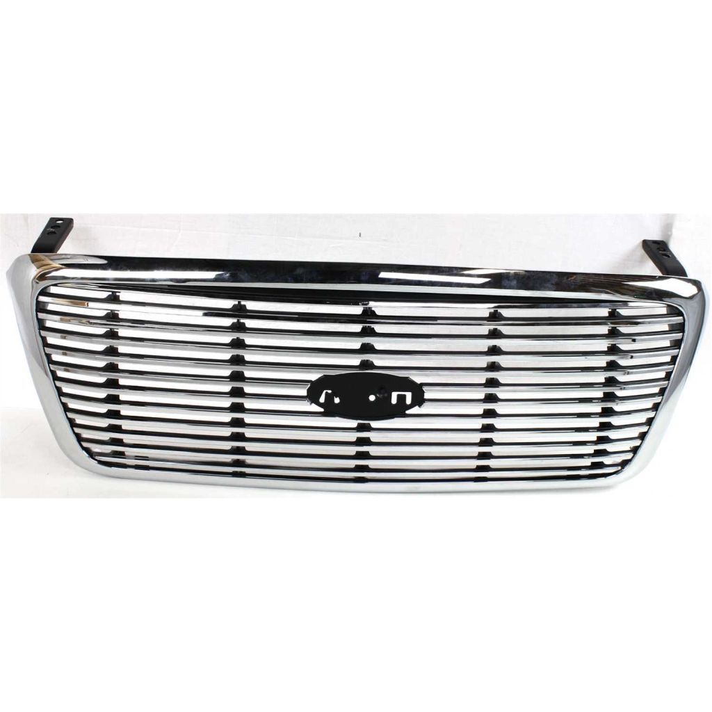 FORD TRUCKS & VANS FORD/PU (F150 EXC HERITAGE) GRILLE CHROME/SLV (Lariat MDL)(W/Honeycomb Type) OEM#4L3Z8200DA 2004-2008 PL#FO1200427