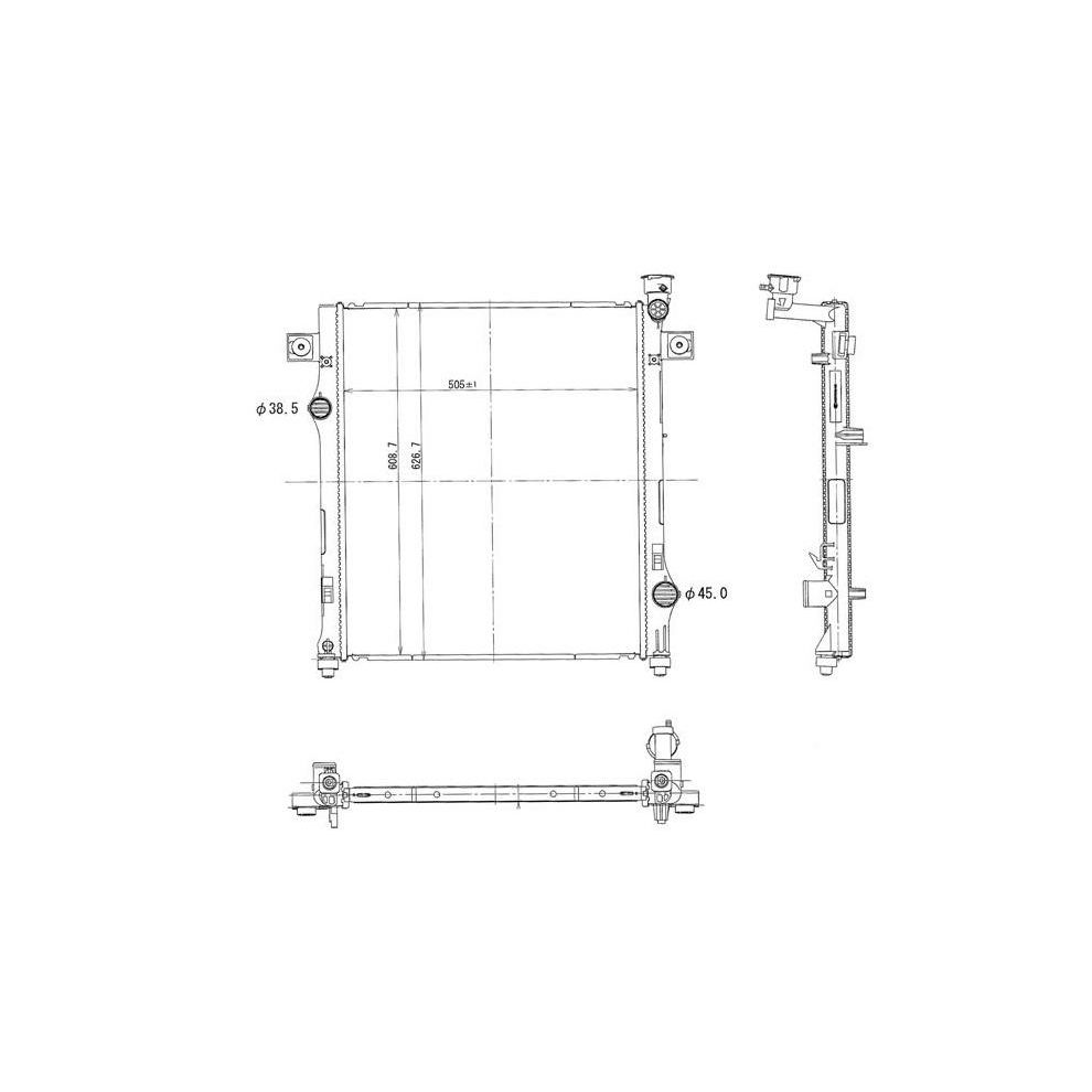 DODGE TRUCKS & VANS NITRO RADIATOR (3.7L/4.0L) OEM#68003973AB 2007-2011 PL#CH3010342