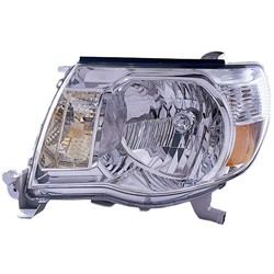 TOYOTA TACOMA HEAD LAMP ASSEMBLY LEFT (Driver Side) CHROME BEZEL(WO/SPORT)**CAPA** OEM#8115004163 2005-2011 PL#TO2502157C