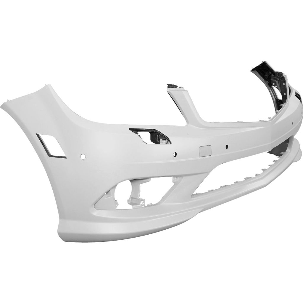 MERCEDES-BENZ C-CLASS SEDAN (204) FRONT BUMPER COVER PRIMED (SPORT)(WO/CHROME MLD)(W/ WASH)(W/SEN)(EXC C63) OEM#2048857825 2008-2010 PL#MB1000343