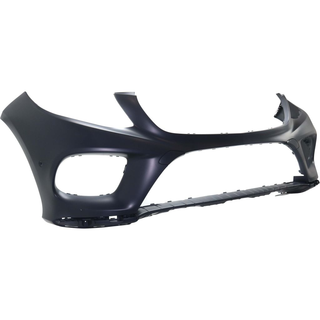 MERCEDES-BENZ GLE-CLASS SUV PLUG-IN (166) FRONT BUMPER COVER PRIMED (W/SPORT PKG)(W/ACTIVE PK ASSIST)**CAPA** OEM#16688516389999 2016-2018 PL#MB1000498C