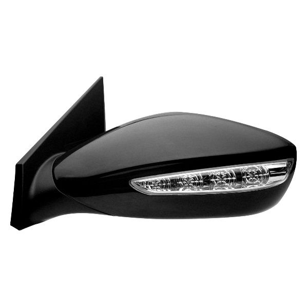 HYUNDAI SONATA HYBRID DOOR MIRROR RIGHT (Passenger Side) PWR/HTD/SIGNAL (GLOSS-BLACK BASE)(PTM) OEM#876204R130 2011-2015 PL#HY1321212
