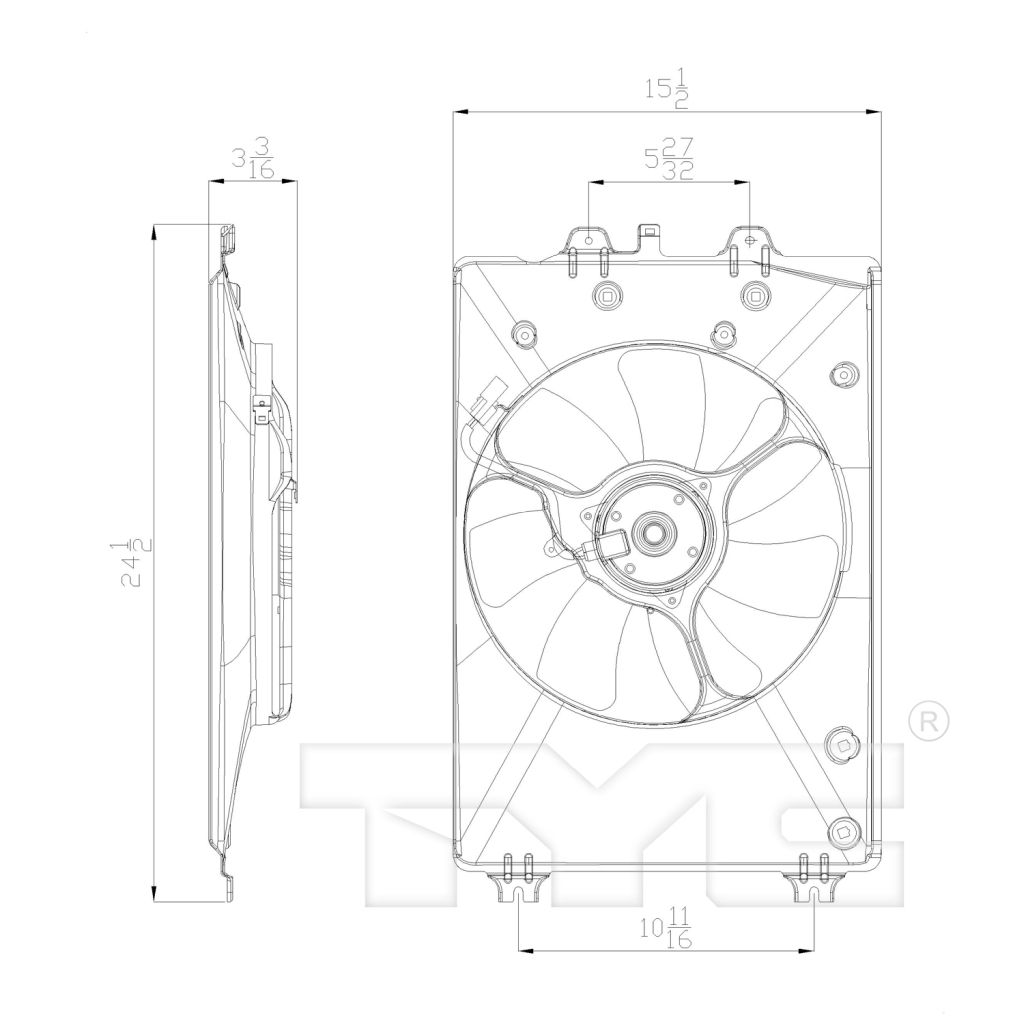 HONDA PILOT A/C FAN ASSEMBLY OEM#38616RN0A71-PFM 2009-2015 PL#HO3020101