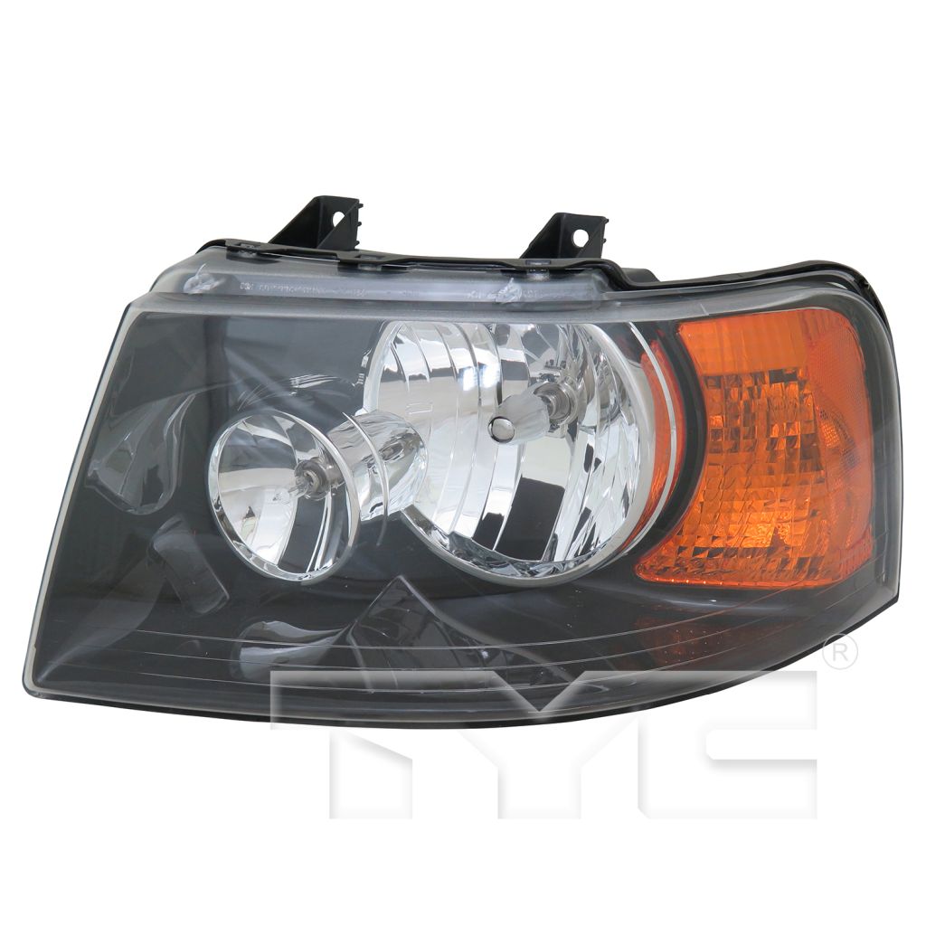 FORD TRUCKS & VANS EXPEDITION HEAD LAMP ASSY LEFT (Driver Side) (BLACK BEZEL)(W/OFF ROAD PKG) OEM#6L1Z13008DA 2003-2006 PL#FO2502198