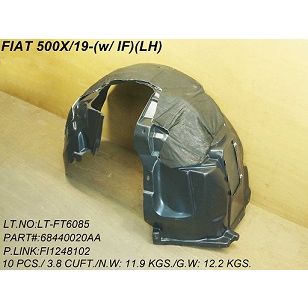 FIAT 500X (FIAT) FENDER LINER LEFT (Driver Side) OEM#68440020AA-PFM 2019-2023 PL#FI1248102
