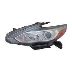 NISSAN(DATSUN) ALTIMA SEDAN HEAD LAMP ASSEMBLY LEFT (Driver Side) (HALOGEN)(WO/LED DRL)(CHR BEZEL) **CAPA** OEM#260609HS9A 2016-2018 PL#NI2502247C