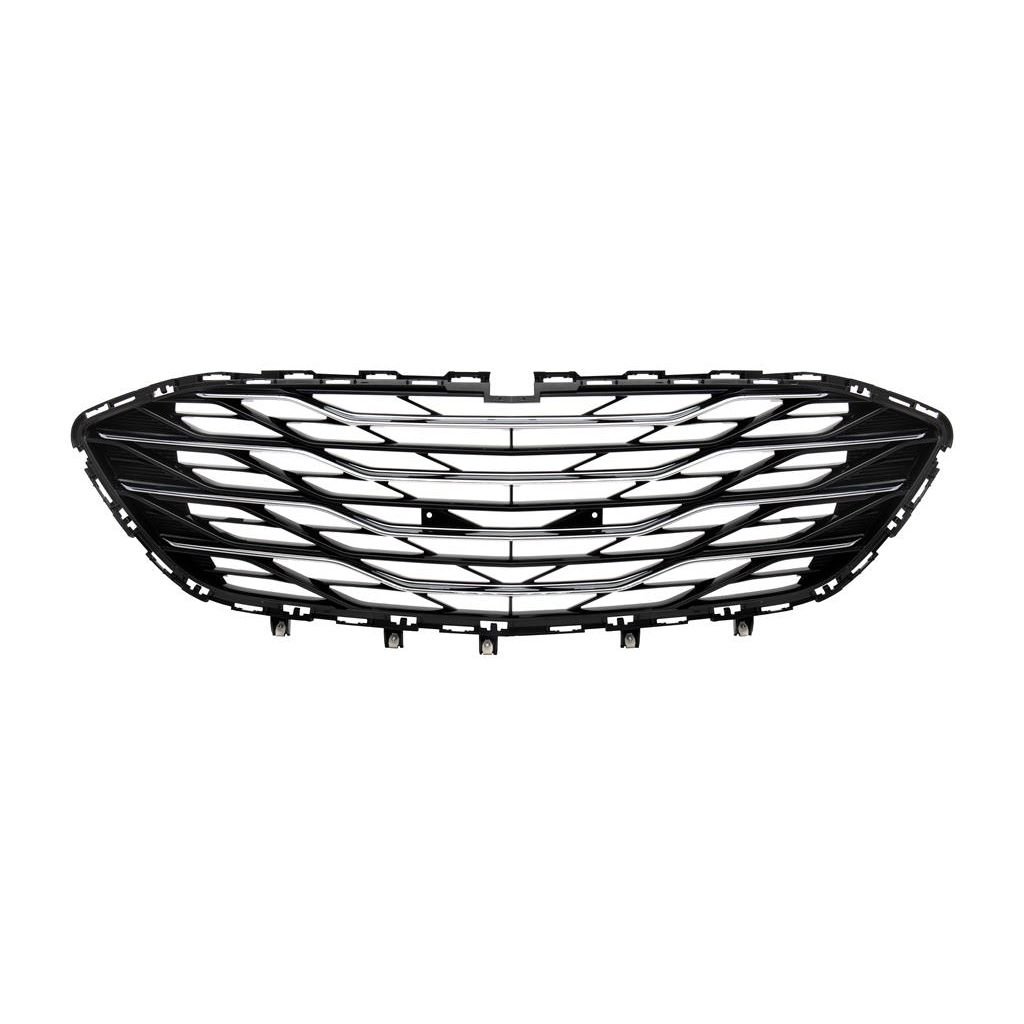 CHEVROLET MALIBU HYBRID FRONT BUMPER GRILLE BLACK W/INNER CHROME MLDG (WO/PARK ASSIST) OEM#84473373 2019-2025 PL#GM1036204