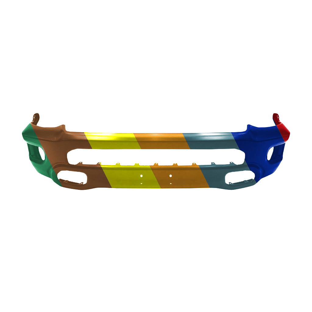 DODGE TRUCKS & VANS DODGE/PU (R1500) FRONT BUMPER BLACK (EXC REBEL/TRAX) OEM#5ZB41TZZAD 2019-2022 PL#CH1002406