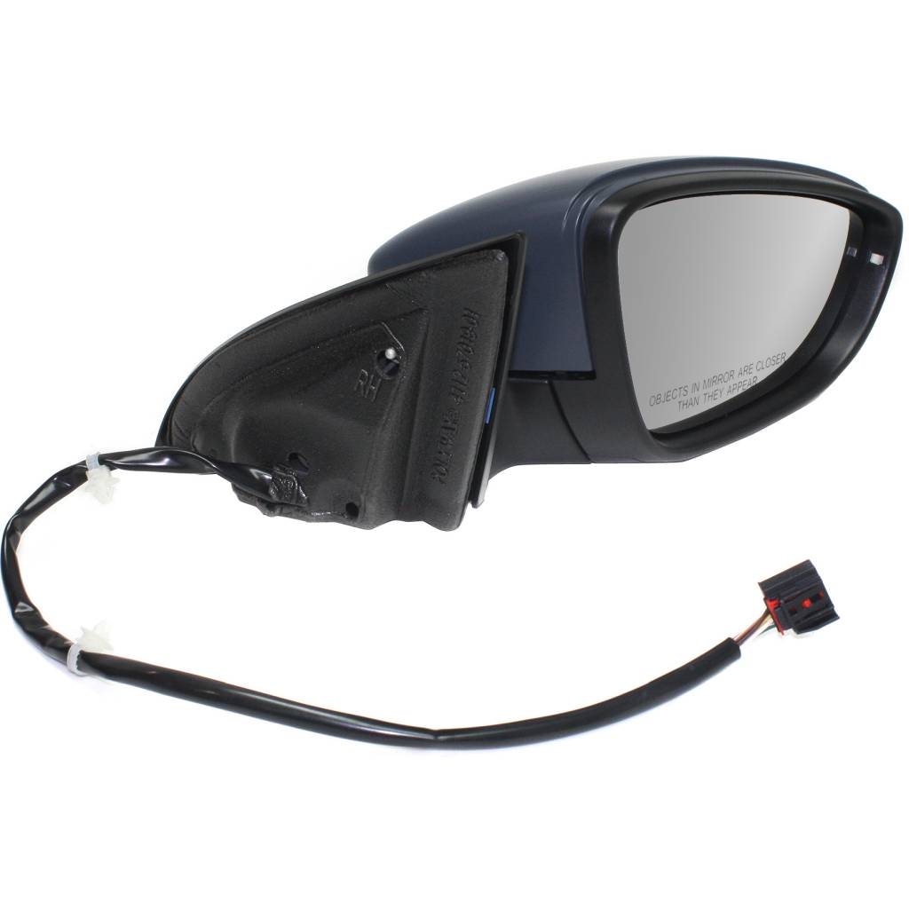 VOLKSWAGEN CC DOOR MIRROR RIGHT (Passenger Side) PWR/HTD/SIGNAL/PUDDLE/M-FOLD (WO/MEMORY) OEM#3C8857508BA9B9-PFM 2009-2012 PL#VW1321139