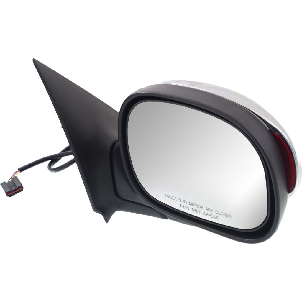 FORD TRUCKS & VANS FORD/PU (NEW)(F150/F250)LD DOOR MIRROR RIGHT (Passenger Side) PWR (W/SIGNAL)(Exc SUPER CREW)(CHROME CVR) OEM#FO1321222 2000-2002 PL#FO1321222