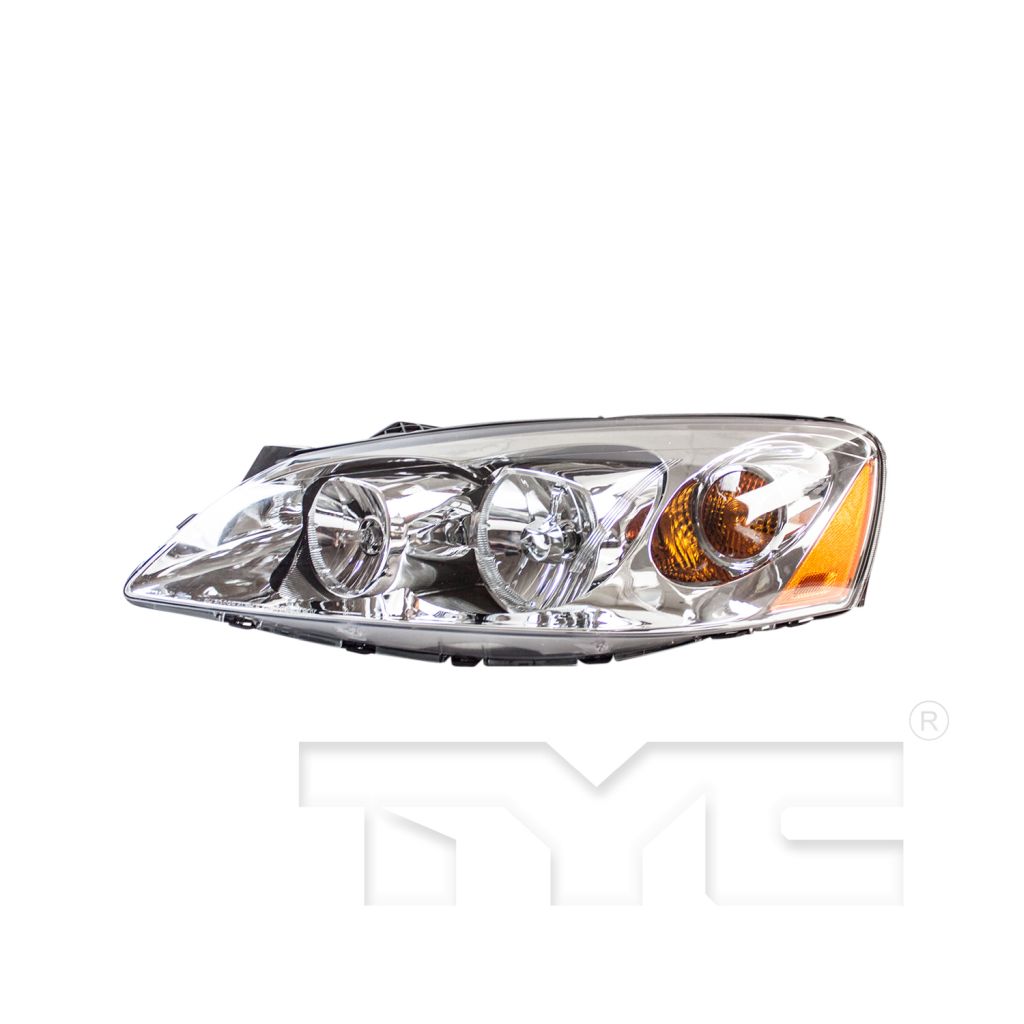 PONTIAC G6 HEAD LAMP ASSEMBLY LEFT (Driver Side) (EXC GXP)(YELLOW SIGNAL)**CAPA** OEM#20821143 2005-2009 PL#GM2502255C