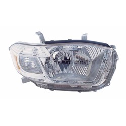TOYOTA HIGHLANDER HEAD LAMP UNIT RIGHT (Passenger Side) (JAPAN)(EXC SPORT MDL)(CHR HOUSING)**CAPA** OEM#8113048470 2008-2010 PL#TO2503176C