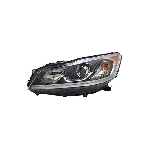 HONDA ACCORD SEDAN HEAD LAMP ASSEMBLY LEFT (Driver Side) (HALOGEN)(WO/LED DRL) LX **CAPA** OEM#33150T2AA61 2016-2017 PL#HO2502168C