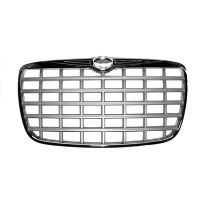 CHRYSLER 300 GRILLE CHROME/SLV (2.7L/3.5L) OEM#4805926AC 2005-2008 PL#CH1200275