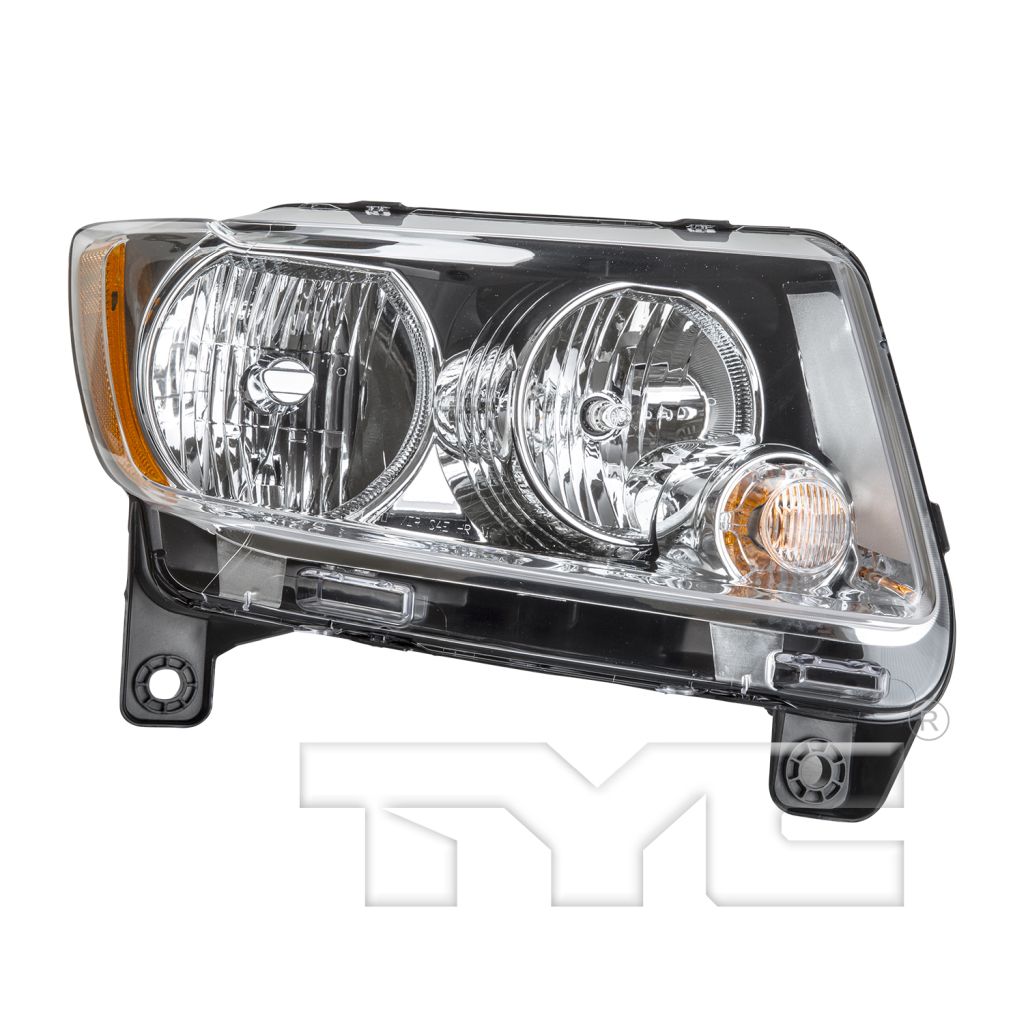 JEEP GRAND CHEROKEE HEAD LAMP ASSEMBLY RIGHT (Passenger Side) (HALOGEN)(EXC SRT-8) OEM#55079378AF 2011-2013 PL#CH2503224