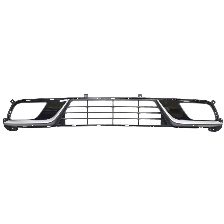 KIA NIRO FRONT BUMPER GRILLE GLOSS-BLACK W/SILVER (W/FOG)(WO/RADAR CRUISE) OEM#86560G5000 2017-2019 PL#KI1036152