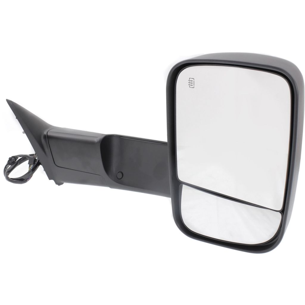 DODGE TRUCKS & VANS DODGE/PU (R2500/3500) DOOR MIRROR RIGHT (Passenger Side) PWR/HTD/SIGNAL/PUDDLE/PWR-FOLD (WO/MEMORY)(BLACK)(TOW TYPE) OEM#68412880AC 2015-2018 PL#CH1321401