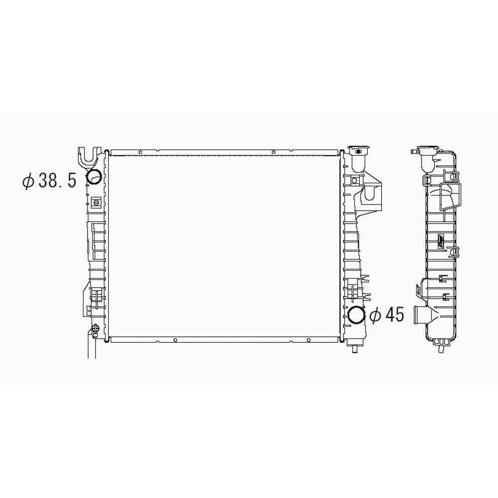 DODGE TRUCKS & VANS DODGE/PU ( R1500)(EXC Mega Cab 06-08) RADIATOR 5.9L(GAS) OEM#52028830AF 2002-2007 PL#CH3010281