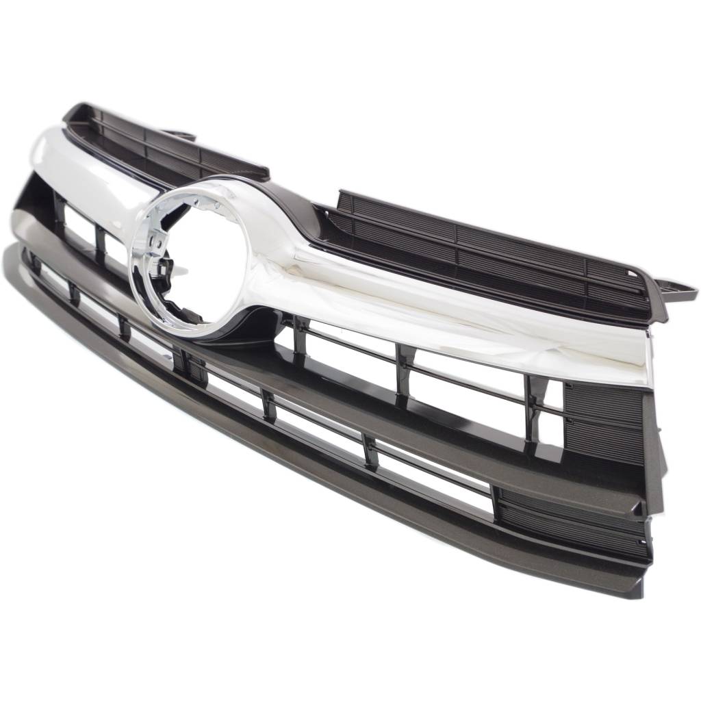 TOYOTA HIGHLANDER HYBRID GRILLE UPPER BLACK W/GRILLE MOLDING CHROME OEM#531010E170 2014-2016 PL#TO1200371