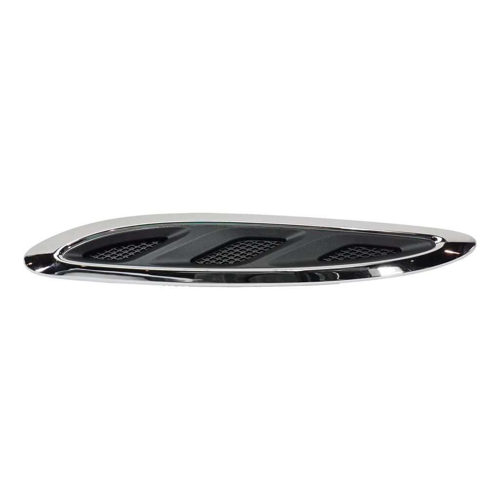 BUICK ENCLAVE HOOD MLDG SIDE RIGHT (Passenger Side) CHROME/BLACK OEM#23142430 2013-2017 PL#GM1239109