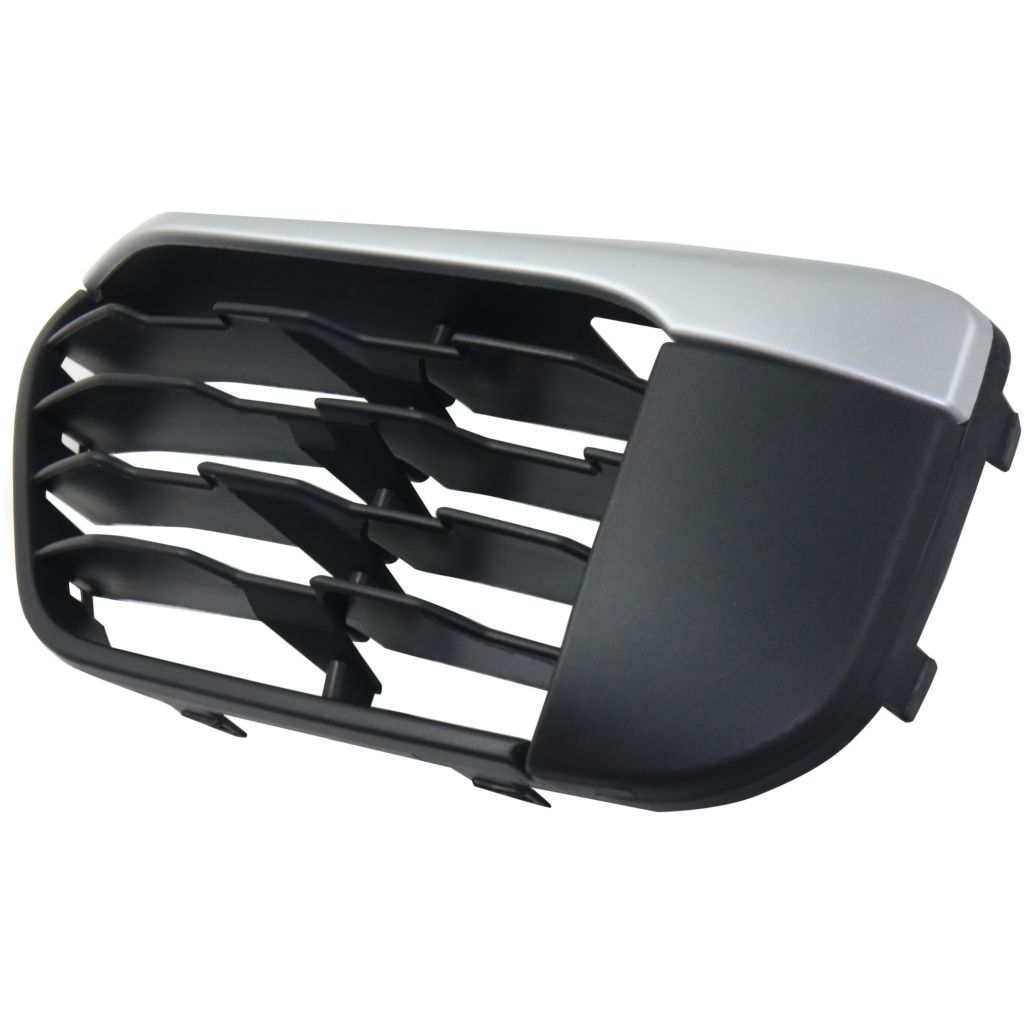 BMW BMW X1 FRONT BUMPER GRILLE LEFT (Driver Side) BUMPERLK W/SILVER MLDG (WO/SENSOR)(WO/M PKG) OEM#51117453989 2016-2019 PL#BM1038200