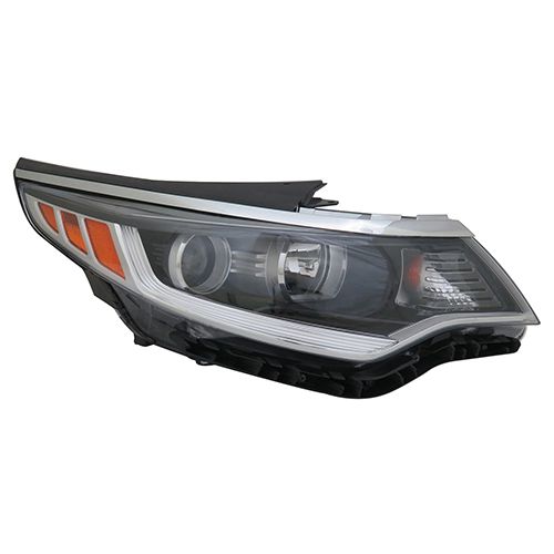 KIA OPTIMA HEAD LAMP ASSY RIGHT (Passenger Side) (HALOGEN)(WO/LED DRL) OEM#92102D5000 2016-2018 PL#KI2503196