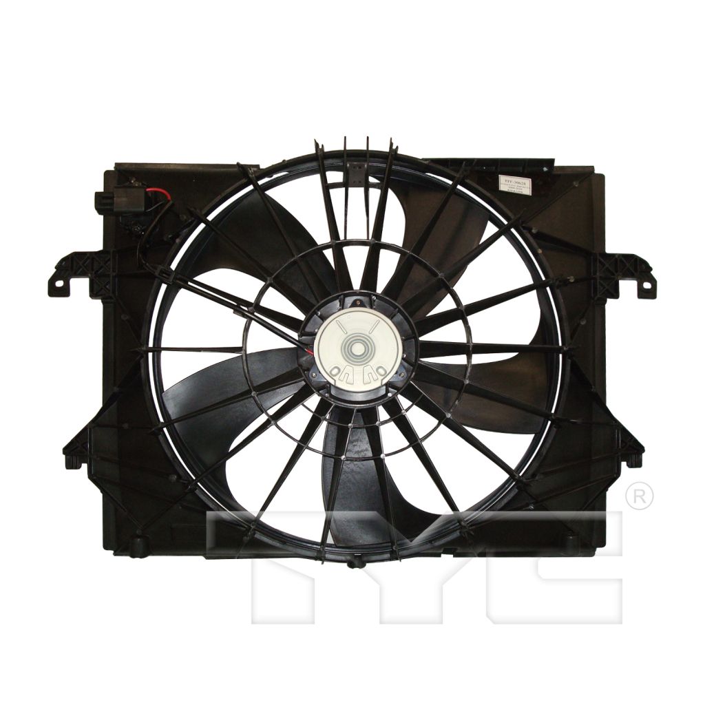 DODGE TRUCKS & VANS DODGE/PU (R1500) RADIATOR & A/C FAN ASSEMBLY (3.7L)(W/RESISTER) OEM#55056851AF 2009-2012 PL#CH3115164