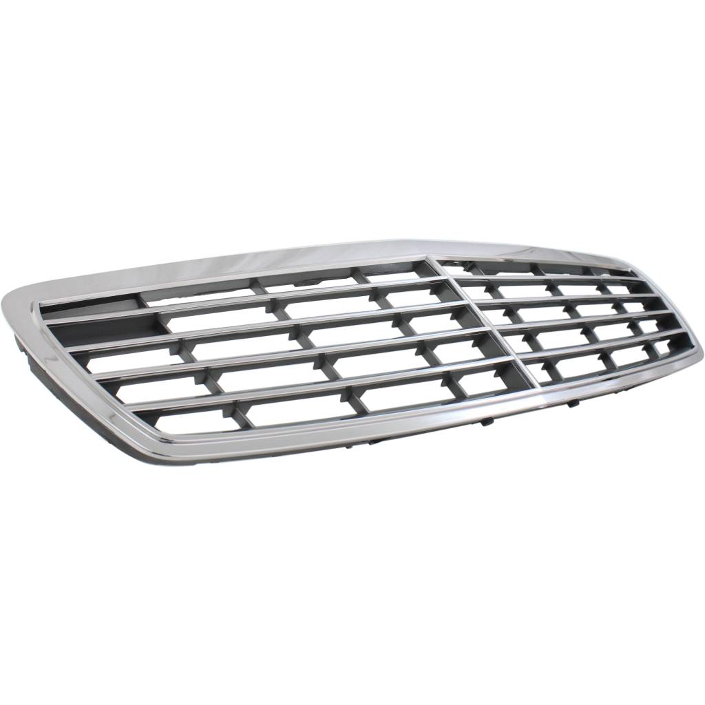 MERCEDES-BENZ E-CLASS (211) (SEDAN /WAGON 04-09) GRILLE CHR/GRAY (W/4 STRIPS)(W/O Proximity Cruise Control) OEM#21188005839040 2003-2006 PL#MB1200138